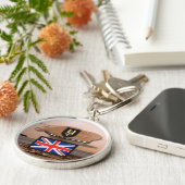 britse speciale luchtdienst sas badge beret Sleute Sleutelhanger (Zijkant)