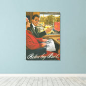 Britse Spoorwegen overhalen door Poster Canvas Afdruk (Insitu (Houten vloer))