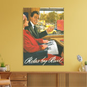 Britse Spoorwegen overhalen door Poster Canvas Afdruk (Insitu (Woonkamer))