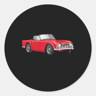 Britse sportwagen Triumph TR4 Ronde Sticker