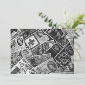 Britse  Stamps-uitnodiging Kaart (Staand voorkant)