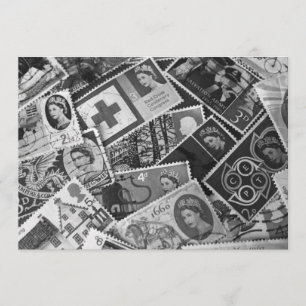 Britse  Stamps-uitnodiging Kaart