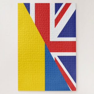 Britse steun voor de Oekraïne Sherpa Blanket Legpuzzel