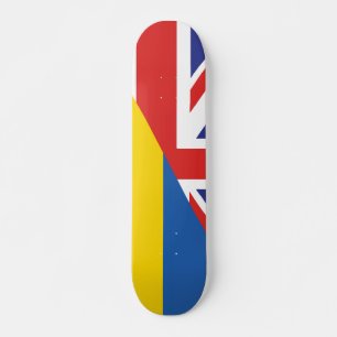 Britse steun voor de Oekraïne Sherpa Blanket Persoonlijk Skateboard