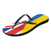 Britse steun voor de Oekraïne Sherpa Blanket Teenslippers (Schuin)