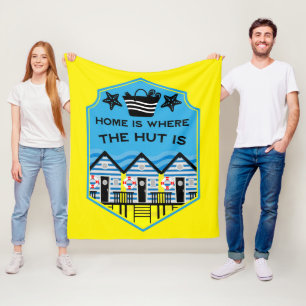 Britse strandhut geschenken en inrichting fleece deken