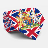 Britse Stropdassen, mode Britse vlag Stropdas (Opgerold)