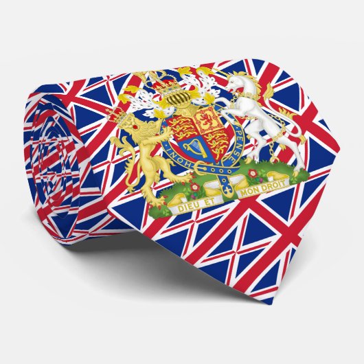 Britse Stropdassen, mode Britse vlag Stropdas (Opgerold)