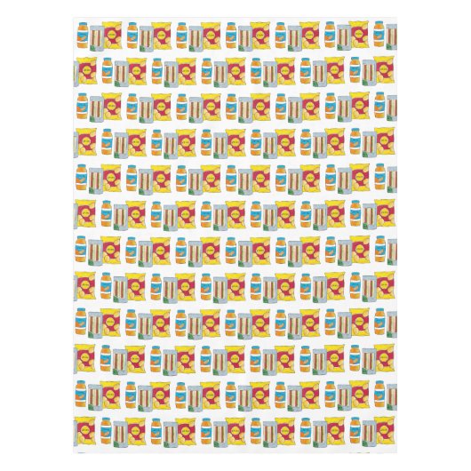 Britse supermarkt Meal Deal Crisps Sandwich UK Tafelkleed (Voorkant)