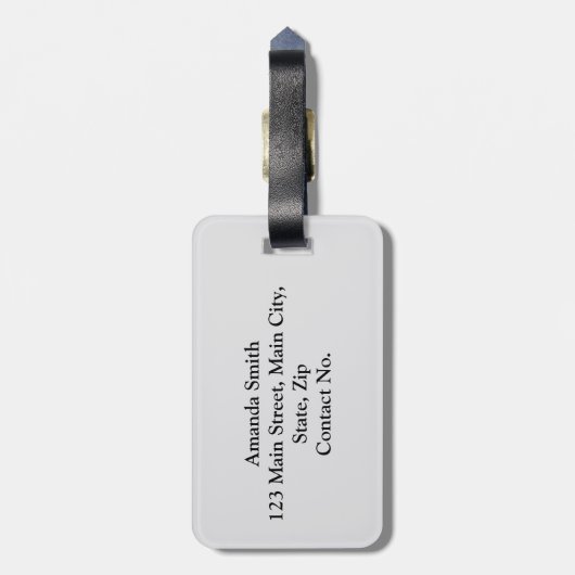 Britse symbolen bagagelabel (Achterkant verticaal)