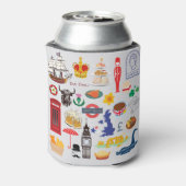 Britse symbolen blikjeskoeler (Blikje Achterkant)