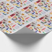 Britse symbolen cadeaupapier (Hoek)