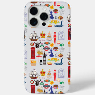Britse symbolen iPhone 15 pro max hoesje