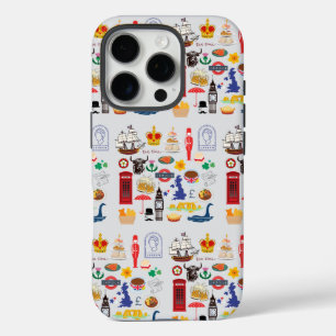 Britse symbolen iPhone 16 pro hoesje