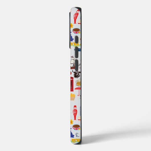 Britse symbolen Case-Mate iPhone case (Achterkant / Links)
