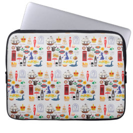 Britse symbolen laptop sleeve