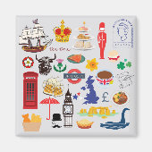 Britse symbolen magneet (Voorkant)