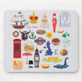 Britse symbolen muismat (Voorkant)