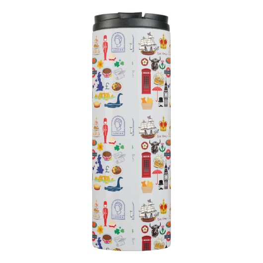 Britse symbolen thermosbeker (Achterkant)