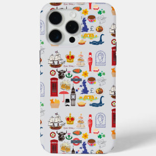 Britse symbolen van het VK iPhone 15 Pro Max Hoesje
