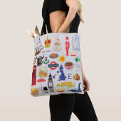 Britse symbolen van het VK Tote Bag (Dichtbij)