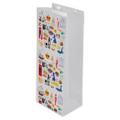 Britse symbolen wijn cadeautas (Voorkant Gekanteld)