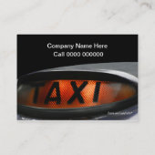 Britse taxi Visitekaartjes (Achterkant)