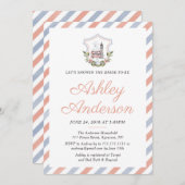 Britse Tea Bridal Shower Invitation Kaart (Voorkant / Achterkant)