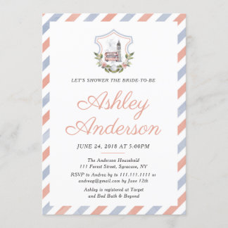 Britse Tea Bridal Shower Invitation Kaart