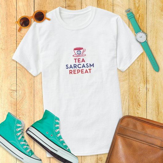 Britse Tea Cup Grappig Londen Engeland Souvenir T-shirt