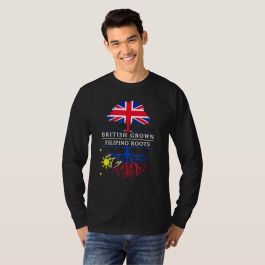 Britse teelt met Filippijnse wortelFilipijnen T-shirt (Voorkant volledig)