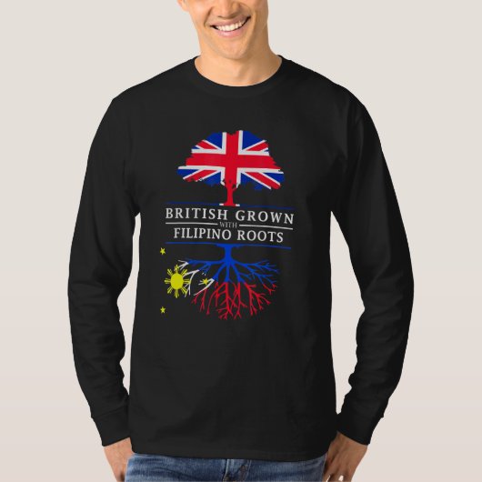 Britse teelt met Filippijnse wortelFilipijnen T-shirt (Voorkant)