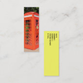 BRITSE TELEFOON BEIDE PROFIELKAART MINI VISITEKAARTJE (Voorkant / Achterkant)