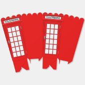 Britse telefooncel Popcorn Favor Doos Bedankdoosjes (Ongevouwen)