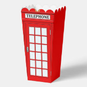 Britse telefooncel Popcorn Favor Doos Bedankdoosjes (Voorkant)