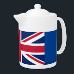 Britse theepot, de Union Jack Flag Theepot<br><div class="desc">Geniet van je warme thee in deze kleurrijke theepot, geïllustreerd met de vlag van Groot-Brittannië. U kunt deze pot vullen met authentieke Britse stijl thee zoals English Breakfast thee of Earl Grey thee. MAAR ik sta je ook toe (vertel King Charles NIET) dat je dit kunt vullen met heerlijke koffie...</div>