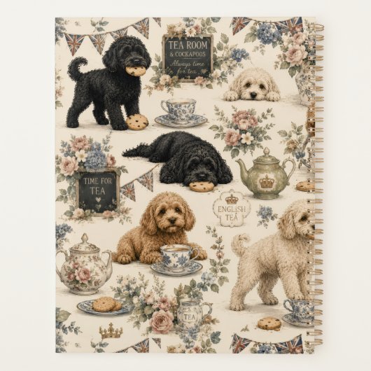 Britse Theesalon Cockapoo Planner (Achterkant)