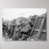 Britse troepen in Trenches Poster (Voorkant)