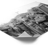 Britse troepen in Trenches Poster (Hoek)