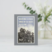 Britse Tweede Wereldoorlog Churchill Briefkaart (Staand voorkant)