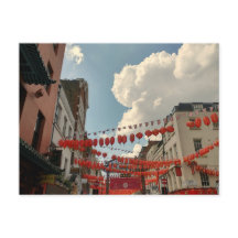 Britse UK Londen Chinatown Vlag Lanterns Travel