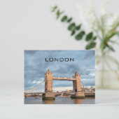 Britse UK London Tower Bridge Boats Travel Briefkaart (Staand voorkant)
