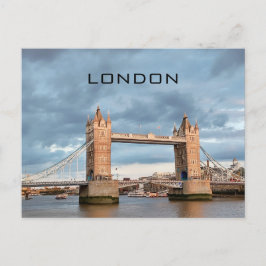 Britse UK London Tower Bridge Boats Travel Briefkaart