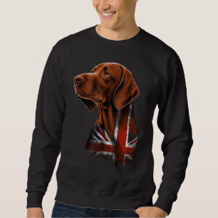 Britse UK Vizsla op Grote Britse Vizsla Trui