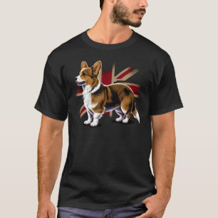 Britse UK Welshe Corgi op Great Britain Welshe Cor T-shirt