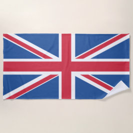 Britse Union Jack Flag Beach Handdoek