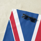 Britse Union Jack Flag Beach Handdoek (In situ)