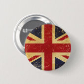 Britse Union Jack Flag  Button (Voorkant /achterkant)