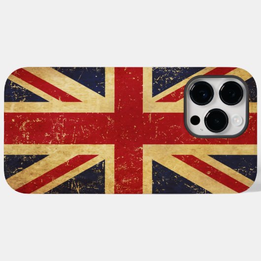 Britse Union Jack Flag Case-Mate iPhone Case (Achterkant (horizontaal))