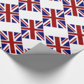 Britse Union Jack Flag Diagonal Cadeaupapier (Hoek)